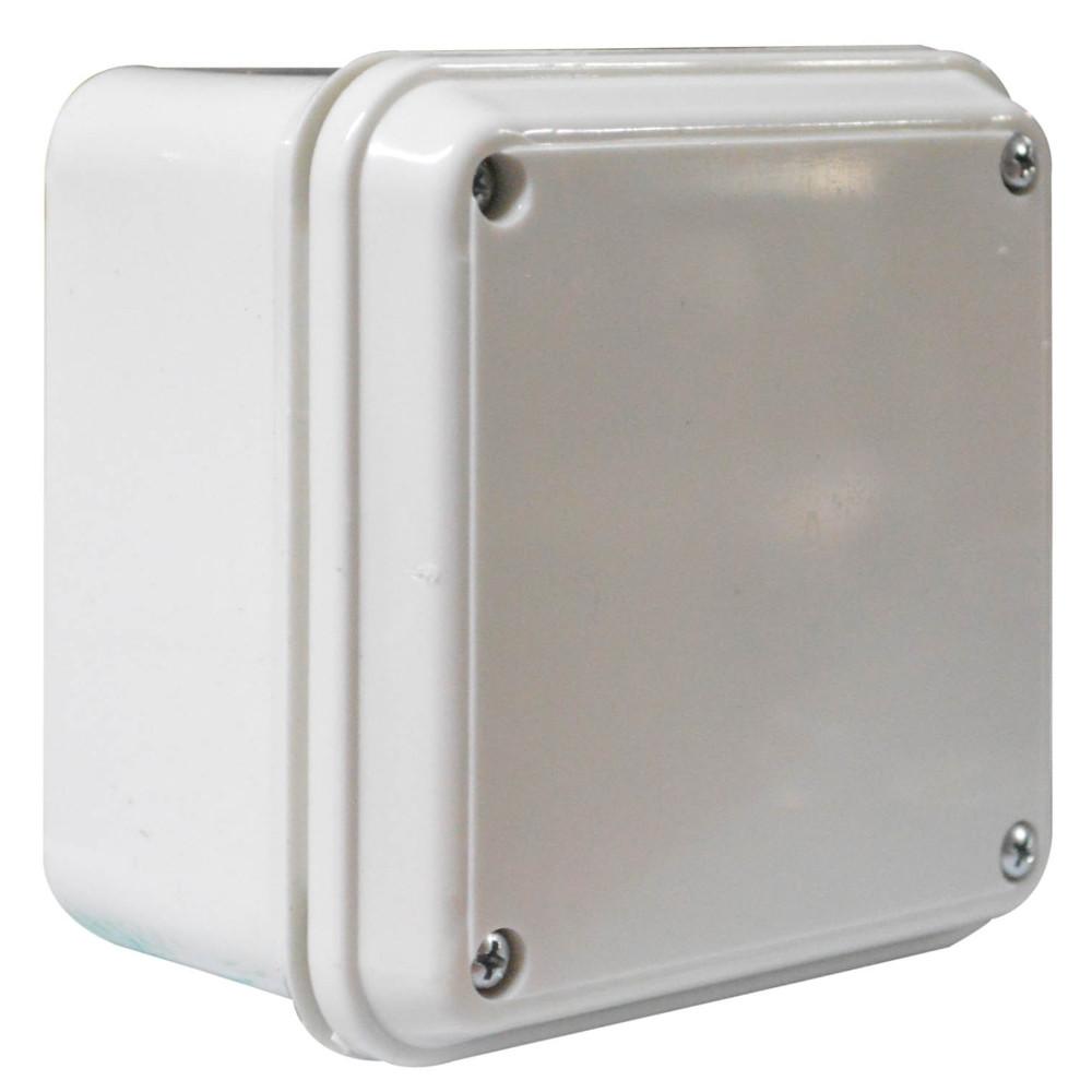 CAJA PLASTICA FINA PROFUNDA  CON TAPA INDUMA PARA CAMARAS (10X10X7) (CERTIFICADA)(T1203-0005)