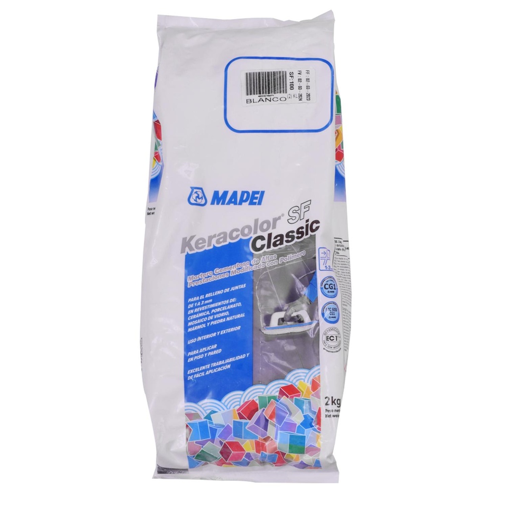 FRAGUA KERACOLOR 2 KG BLANCO SF CLASSIC 100 (5QE010028)