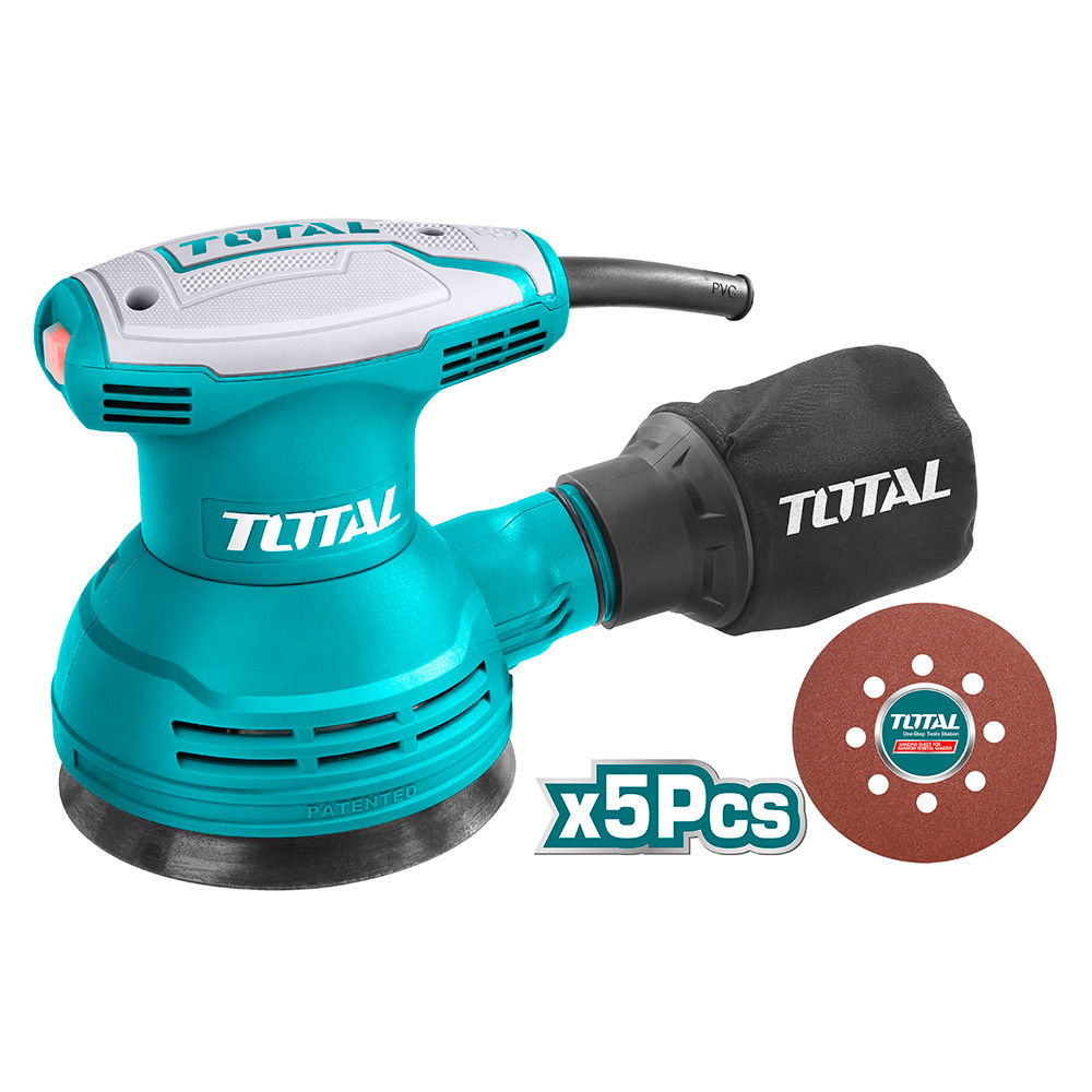 LIJADORA ROTO ORBITAL 5" INDUSTRIAL 320W 120V TOTAL (UTF2031256)