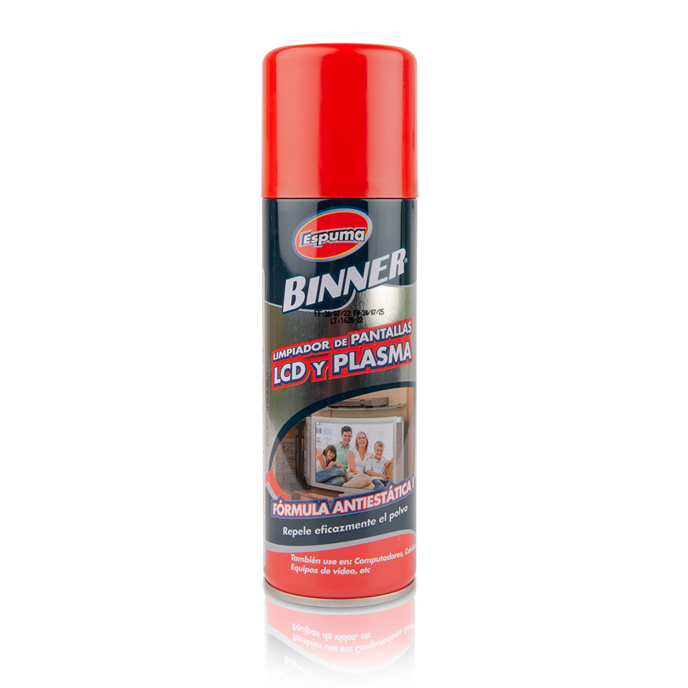 LIMPIADOR PANTALLAS LCD Y PLASMAS BINNER 240ML