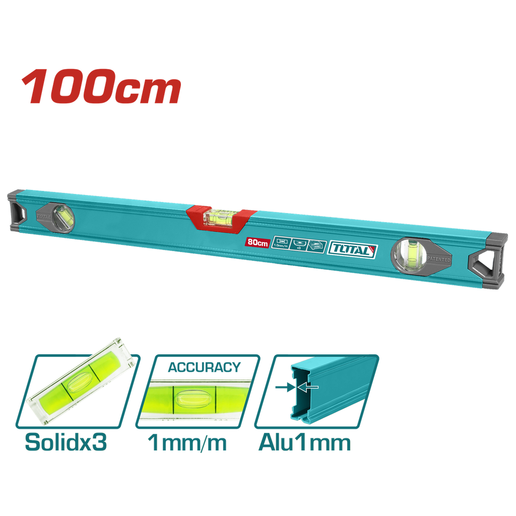 NIVEL 100 CM ALUMINIO SUPER  TOTAL  (TMT210016)