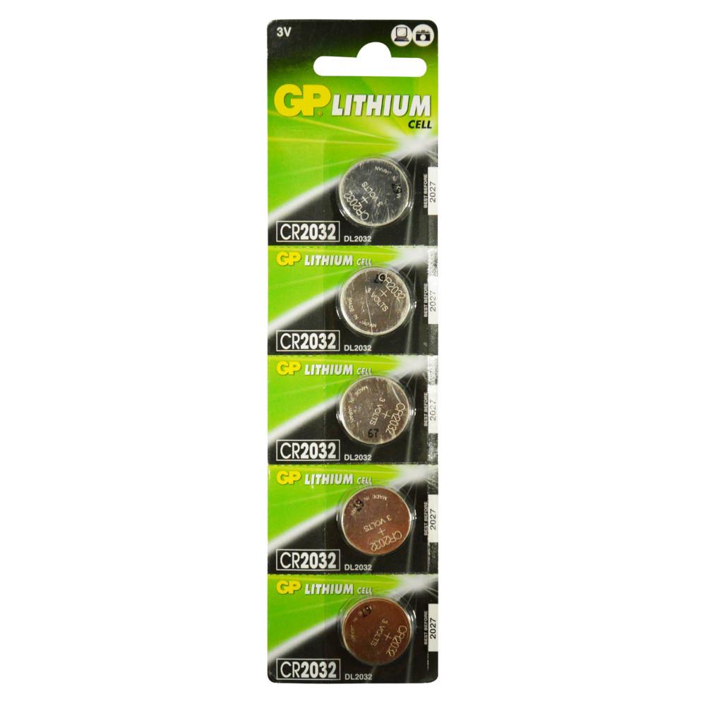 PILA MONEDA GP LITHIUM CR2032 3V 220 MAH (GPCR2032-C20) BLISTER X 20 (PRECIO X UNIDAD)