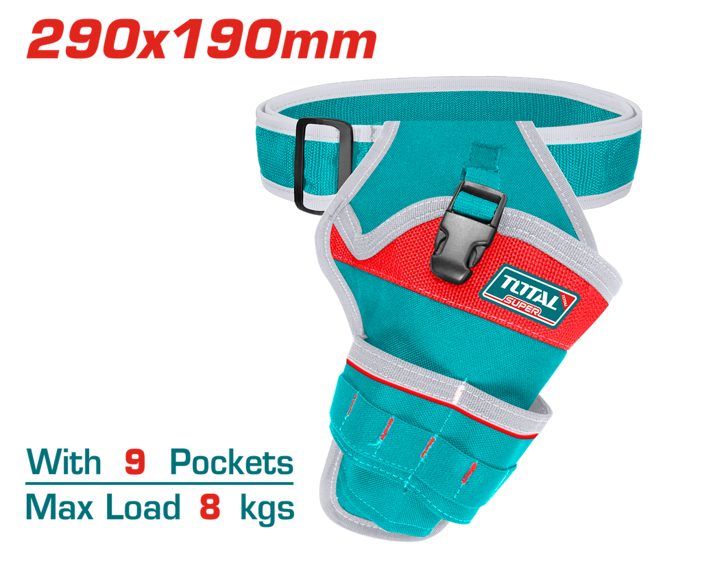 PORTA HERRAMIENTA DE 9 BOLSILLOS CAPACIDAD MAXIMA 8KG TOTAL (THT16P30125)
