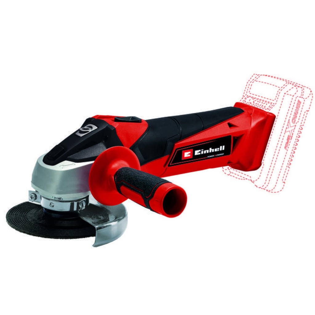 PULIDORA INALAMBRICA 4 1/2" 18V BATERIA 4.0AH Y CARGADOR EINHELL (TC-AG 18/115 LI) (4431130)