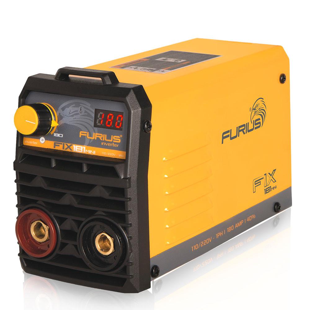 SOLDADOR INVERSOR DIGITAL MINI 180AMP 110V / 220V FURIUS (FIX181)(FW181)