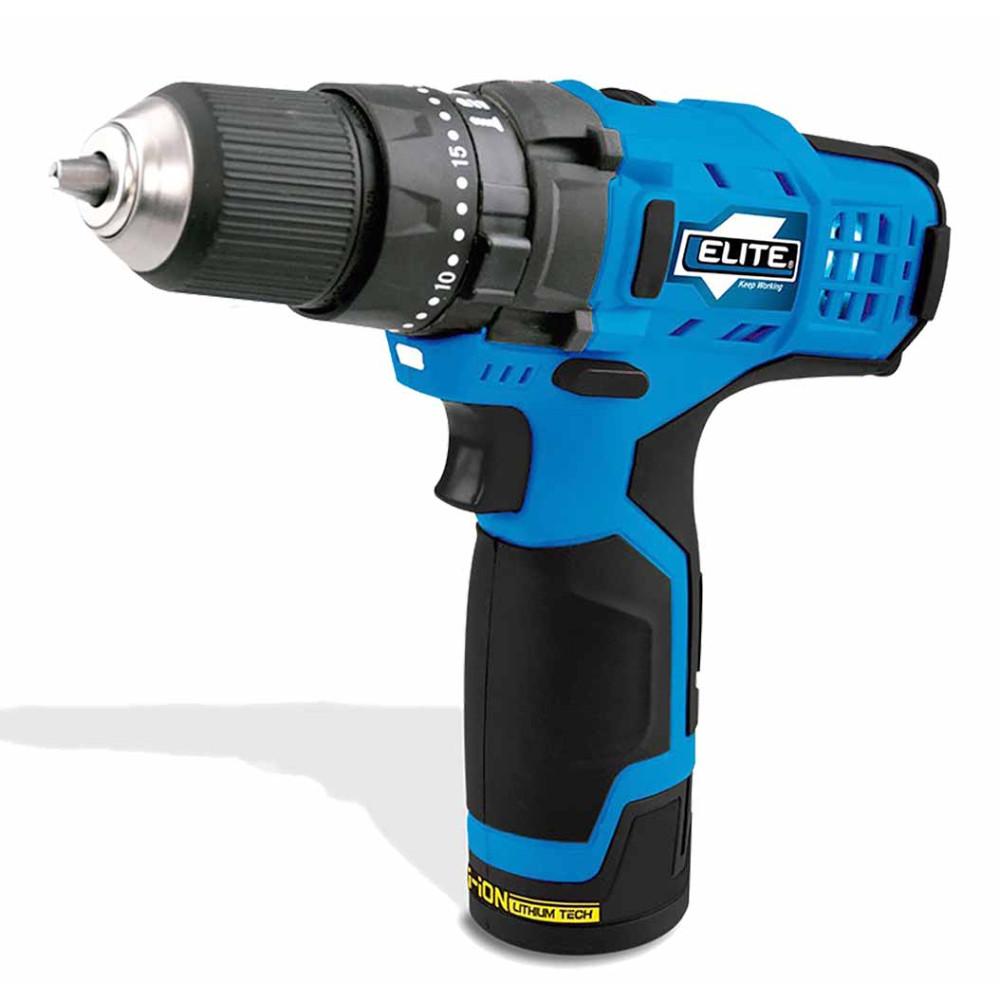 TALADRO ELITE PERCUTOR INALAMBRICO 3/8 12V CARGA RAPIDA (CID12)