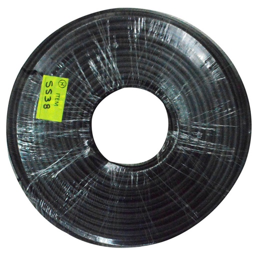 [5538] CABLE COAXIAL RG6 NEGRO KEIBOL CHIPA X 100 MTS (HT10123)