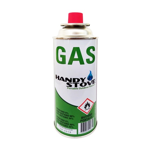 [11236] CARTUCHO GAS BUTANO 227G (HUMCAR) RECARGADOR PARA ESTUFA PORTATIL