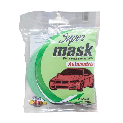 [12468] CINTA ENMASCARAR 3/4" X 40 MTS AUTOMOTRIZ VERDE CINTANDINA (CE-105)