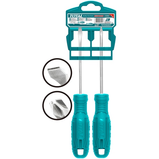 [15416] DESTORNILLADOR 1/4X5 CROMO VANADIUM JUEGO X 2 PZS TOTAL (THTDC250201)