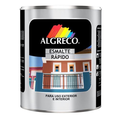 [14646] ESMALTE RAPIDO NEGRO MATE 1/16 GALON (92330016A) (ALGRECO) 
