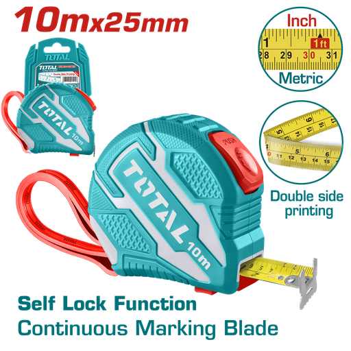 [21054] METRO 10 MTS HOJA 25MM SUPER TOTAL (TMT1262101)