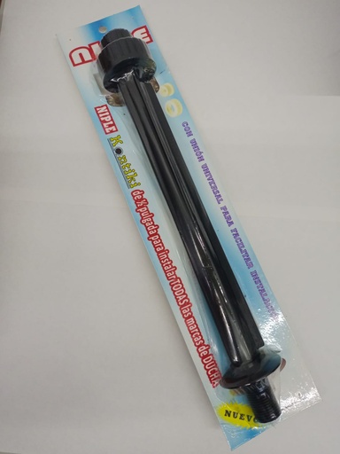 [21153] NIPLE PLASTICO KONTIKI CON UNIVERSAL NEGRO  (K-052N)