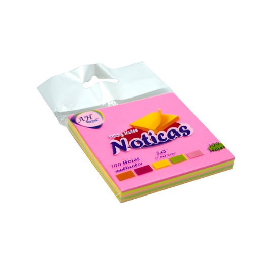 [18702] PAPEL AH ROYAL PARA NOTAS X5 COLORES NEÓN 100 HOJAS (PA3064)