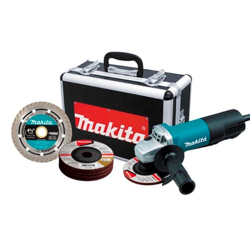[13366] PULIDORA MAKITA 4 1/2 120V-900W 11000RPM EJE 5/8 INDUSTRIAL (9557PBX1)