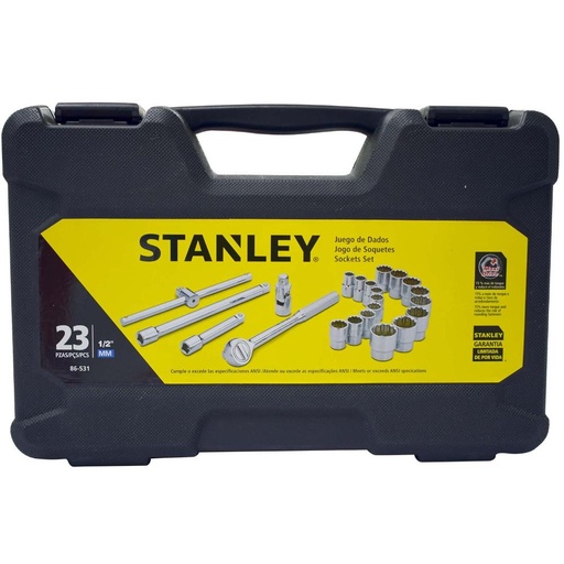 [12454] RACHE CON COPAS STANLEY 1/2  X 23 PCS (86-531)
