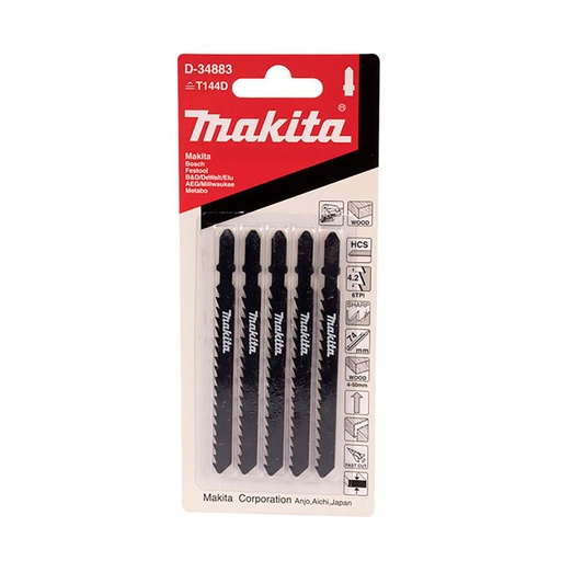 [14958] SIERRA PARA CALADORA MADERA RAPIDO HCS MAKITA 6TPI X 5 PZS (D-34883)