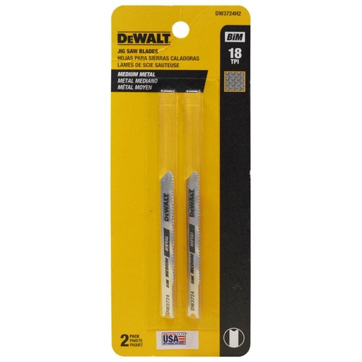 [10198] SIERRA PARA CALADORA METAL-MADERA DEWALT X 2 (18TPI (DW3724H2)