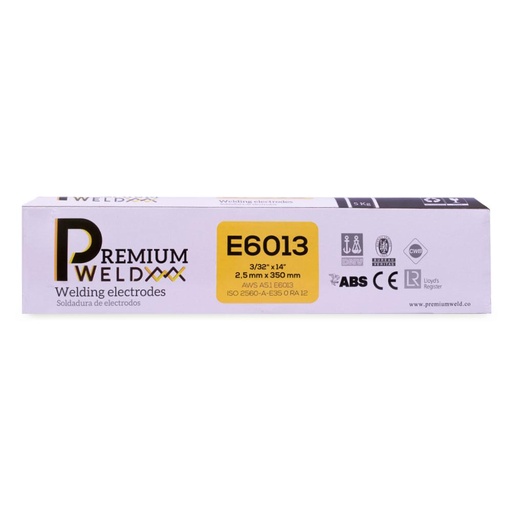 [16110] SOLDADURA DE ELECTRODO PW6013 - 3/32" ROJA PREMIUM WELD (CAJA X 5 KLS) (60133)