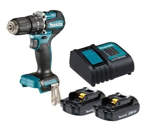 [16144] TALADRO ATORNILLADOR PERCUTOR RECARGABLE MAKITA 2 BATERIA 1.5AH 1/218V (DHP487SYX2)