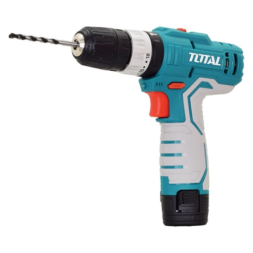 [17967] TALADRO DE IMPACTO INALAMBRICO 3/8" 12V INCLUYE 2 BATERIA DE 1.5AH, CARGADOR,1 PUNTA CRV 65MM,3 BROCAS CONCRETO TOTAL (UTIDLI12201)