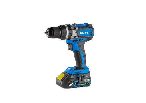[20472] TALADRO ELITE PERCUTOR/ATORNILLADOR VVR DE 1/2 INALAMBRICO ION DE LITIO 20V INLC 2 BATERIAS 2AH (XBTP20)