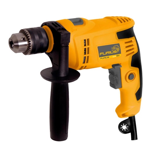 [11562] TALADRO PERCUTOR FURIUS DRILL 1/2 550W V.V.R 3300 RPM(FD52)