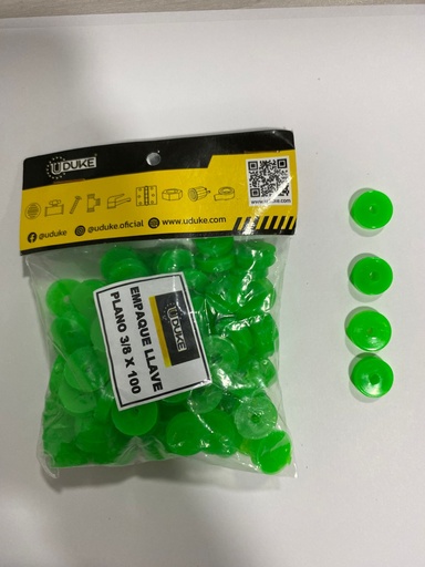 [735V] EMPAQUE ECONOMICO GRIFO SILICONADO VERDE (BOLSA X 100) (PRECIO X BOLSA)