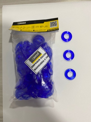 [743B] EMPAQUE MANGUERA SILICONADO AZUL (BOLSA X 100)(PRECIO X BOLSA)